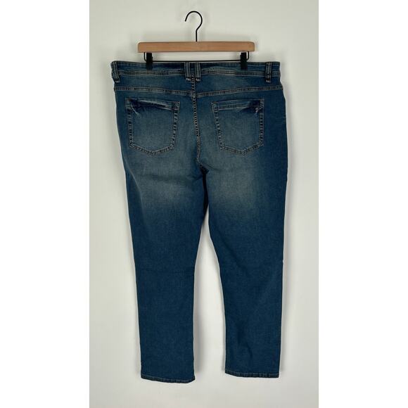 The Perfect Jean NYC OG Stretch Athletic Fit Denim Jeans Mens 40x32 Light Blue - Picture 8 of 12